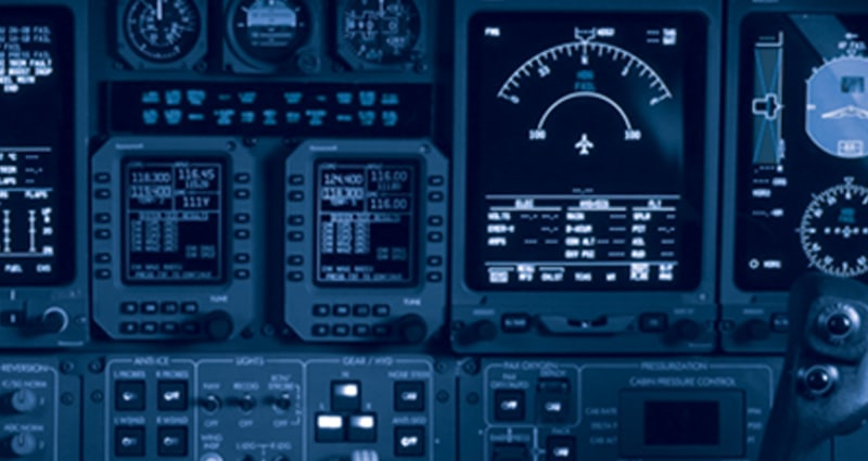 Aircraft control panel