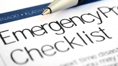 Emergency preflight checklist