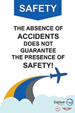 Baldwin absence of accidents poster