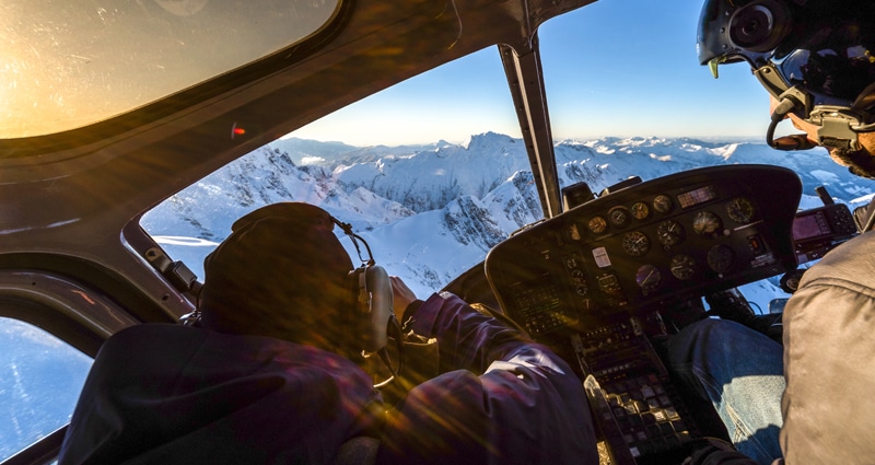 flying over mountatains